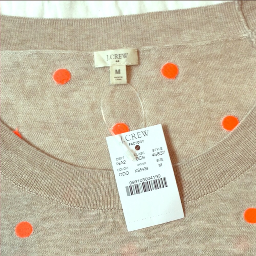 J. Crew polka dot sweater